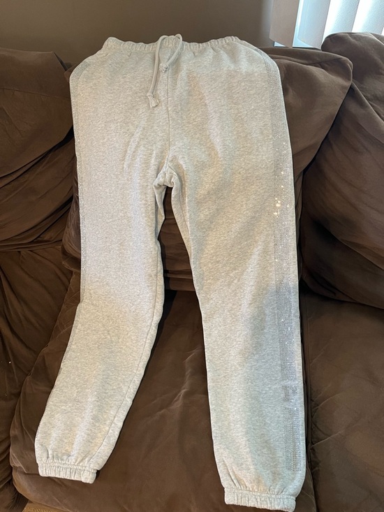 PINK Victoria's Secret Pants - PINK Grey Sparkle Jogger Pants